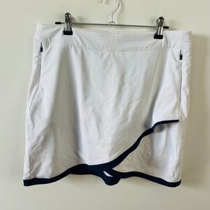 Peter Millar Womens White Skort Golf Athletic Skirt Size M